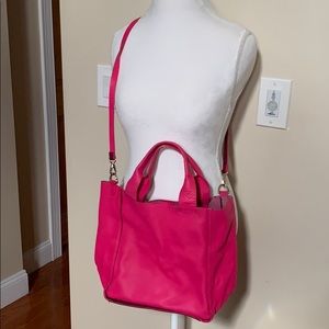 Pink Crossbody Bag with Removable Strap